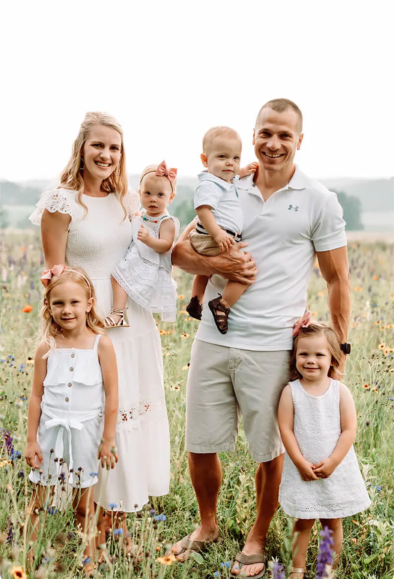 Matthew Roda and his family